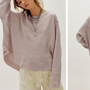 NWOT Free People One Blake Thermal Plum